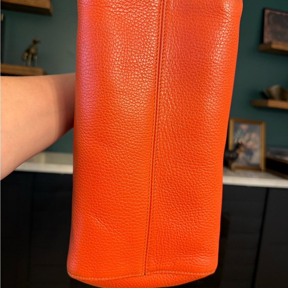 Gucci Orange Leather Tote with Pink Accent - Picture 12 of 16